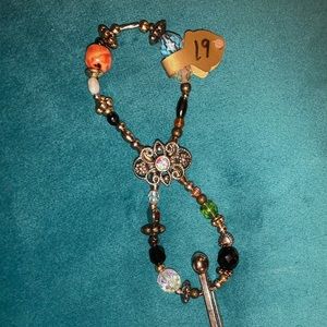 Large Flexi Clip - Multi-colored beads